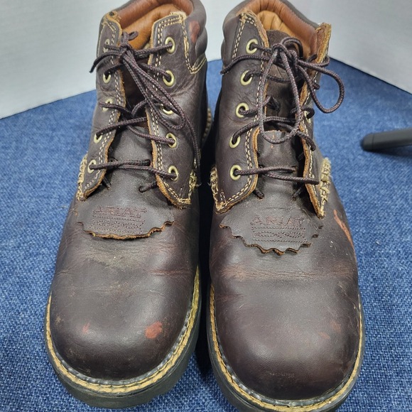 Ariat Womens Leather Canyon Lace Up Work Boots Brown Advanced Cushioning US 8B main image 11